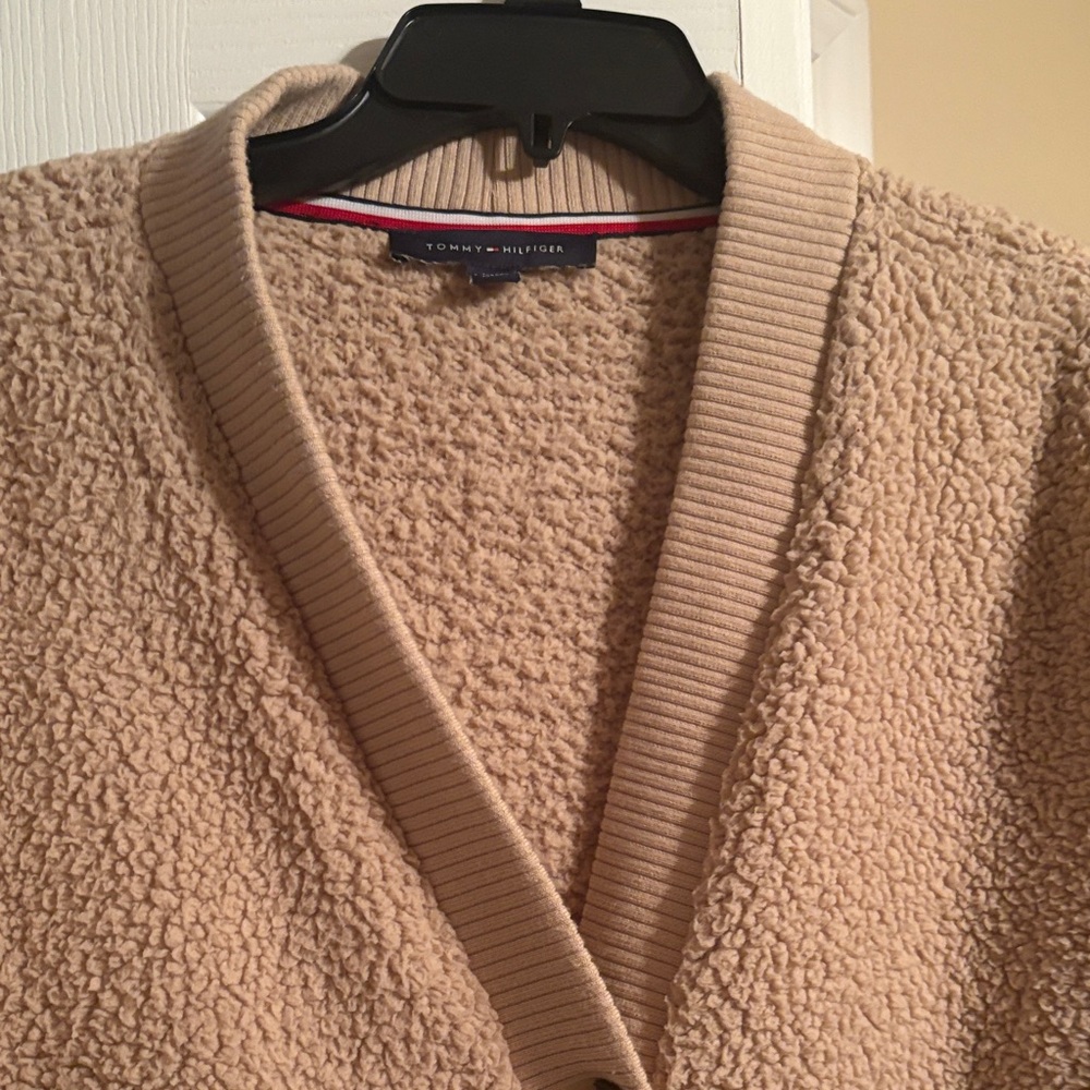 Tommy Hilfiger Beige Sherpa Jacket